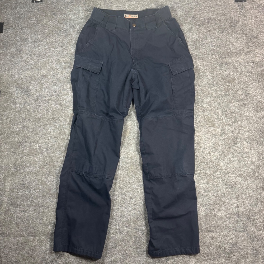 5.11 Tactical Relaxed Fit Taclite TDU Cargo Pants Ripstop Mens M Navy Workwear